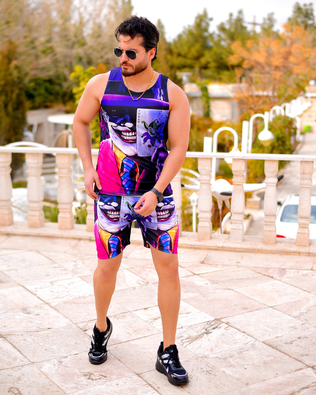 تاپ و شلوارک مدل joker کد 6274