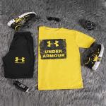 ست تیشرت و شلوار مردانه UNDER ARMOUR (زرد)